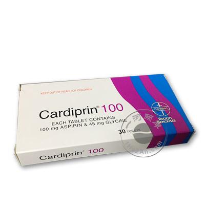 香港代购 Cardiprin 100 HK-34034 30 tablets 抗凝血阿司匹林片100毫克