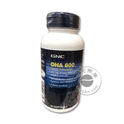 香港代购 澳洲GNC活力DHA 600（60粒 GNC DHA 600）