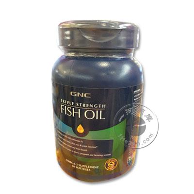 香港代购 澳洲GNC 3倍超级鱼油60粒 (GNC Triple Strength Fish Oil)
