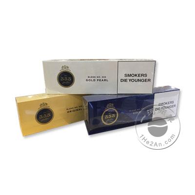 555香烟(黄色原味/蓝色金/白色金珍珠) Allentlery Blend NO.555 Gold / Gold pearl/ Original