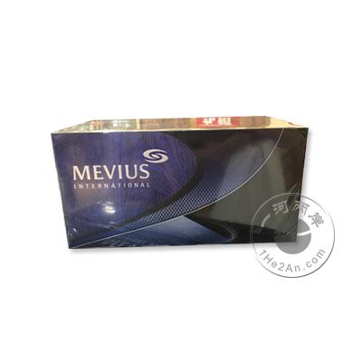 日本梅比乌斯香烟(免税店国际版/方盒包装) Mevius International 以前的七星Seven