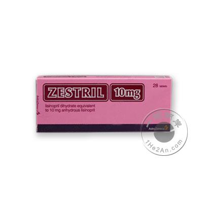 赖诺普利(阿斯利康原研高血压药) lisinopril zestril 10mg 28 tablets