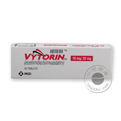 维降醇/依折麦布辛伐他汀 MSD Vytorin Ezetimibe / Simvastatin 30 Tablets
